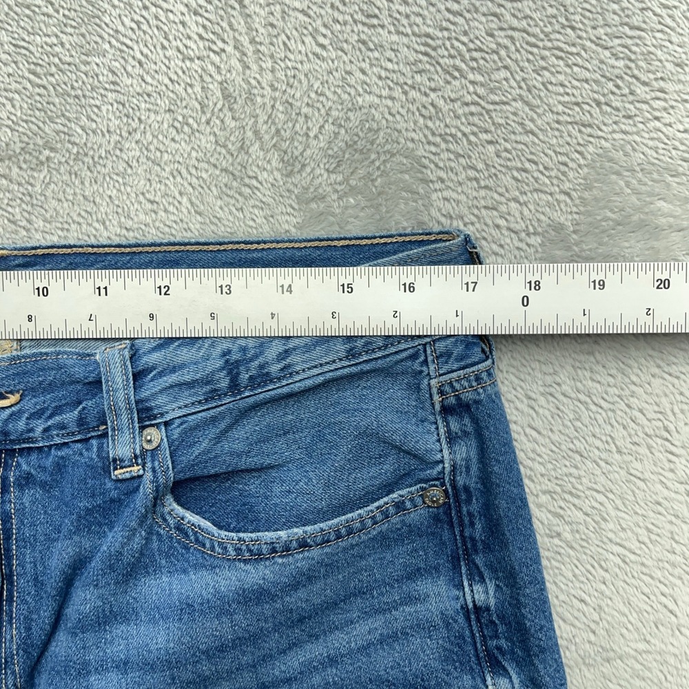 Women's Blue Wide-Leg Flared Jeans - Picture 4 of 10